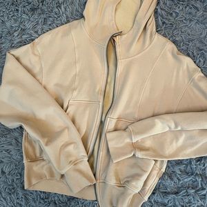 Lululemon semi-cropped light peach jacket